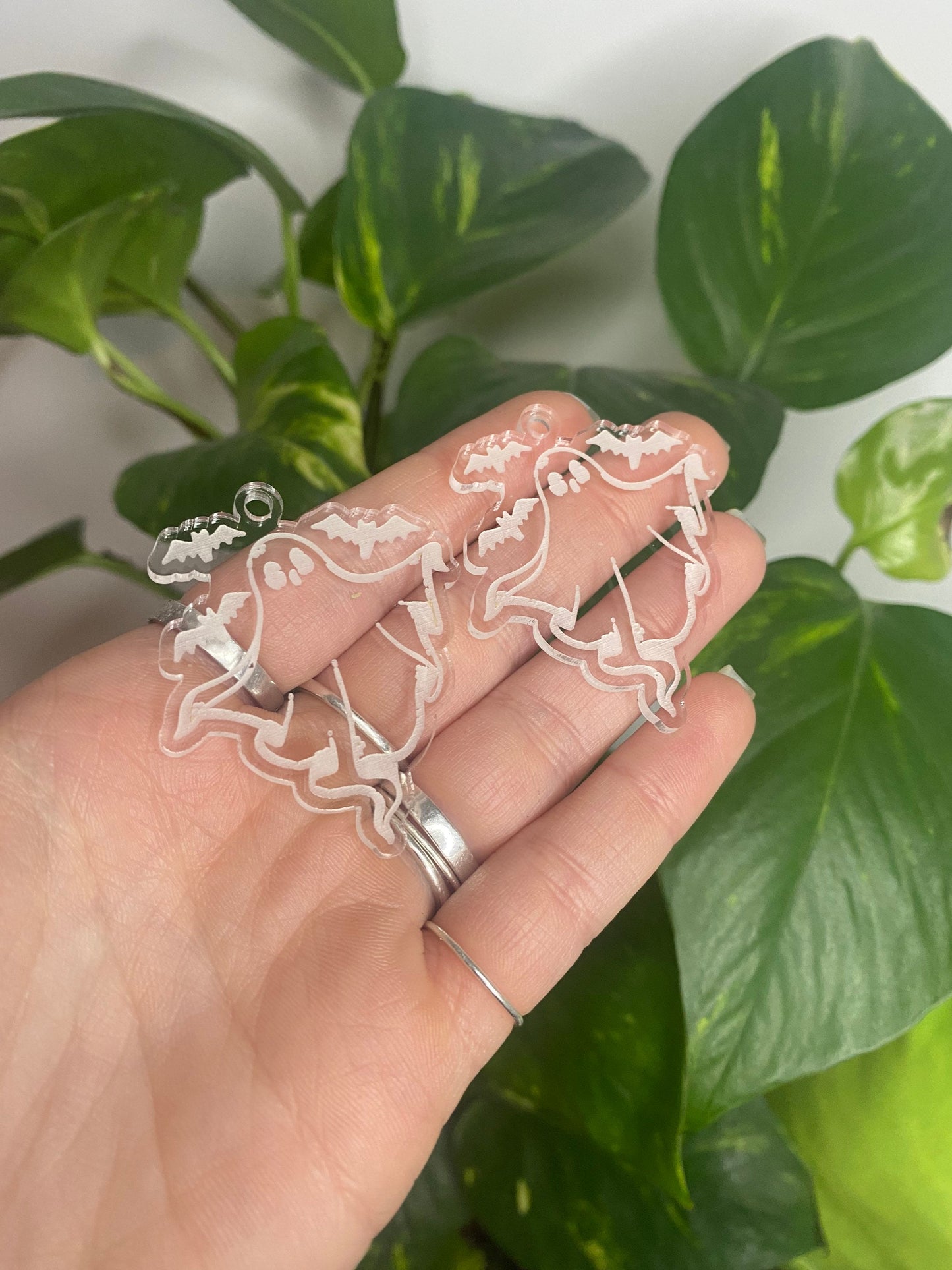 2” Bat Ghost Earrings Silicone Mould