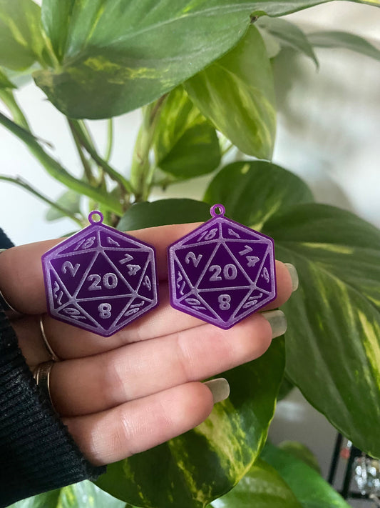 1.4” Gaming Dice Earrings 2 Silicone Mould