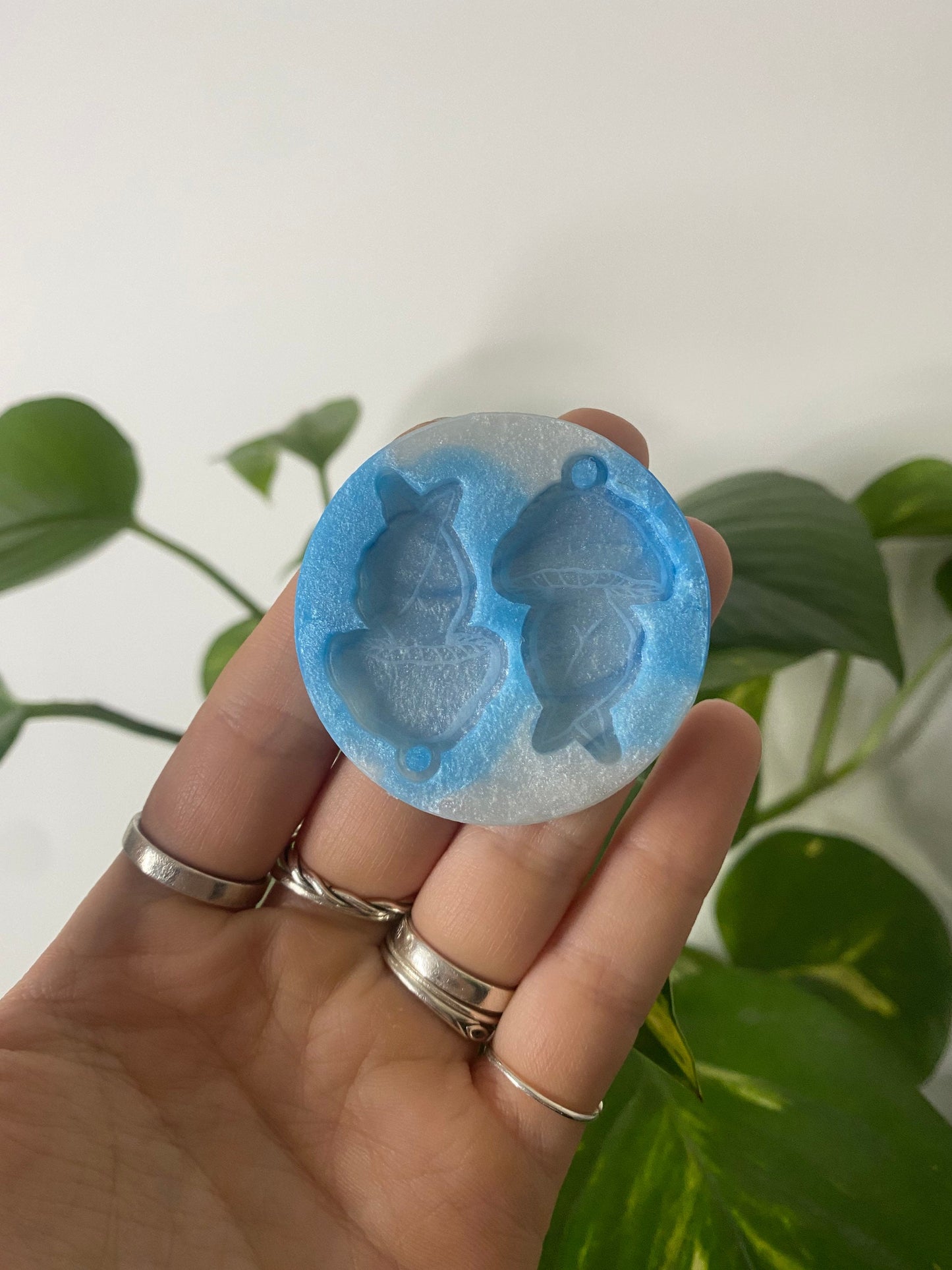 1.5” Mushroom Legs Earrings Silicone Mould