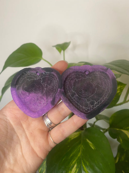 2” Spooky Clown Earrings Silicone Mould