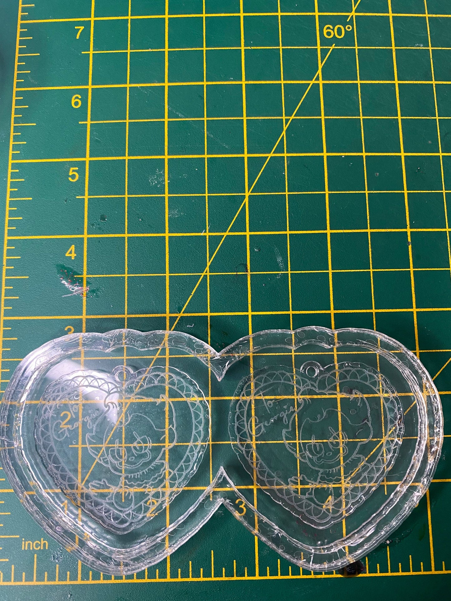 2” Spooky Clown Earrings Silicone Mould