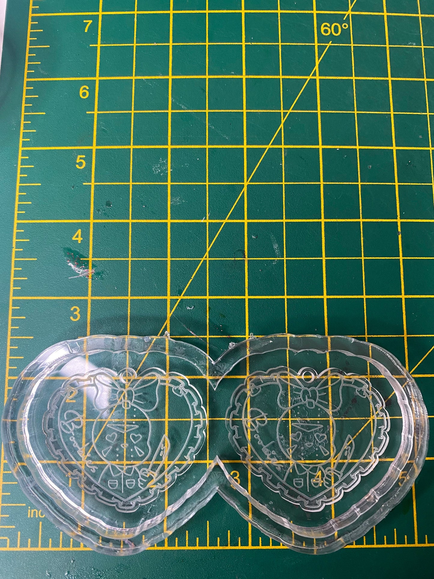 2” Cute Horror Guy Earrings Silicone Mould