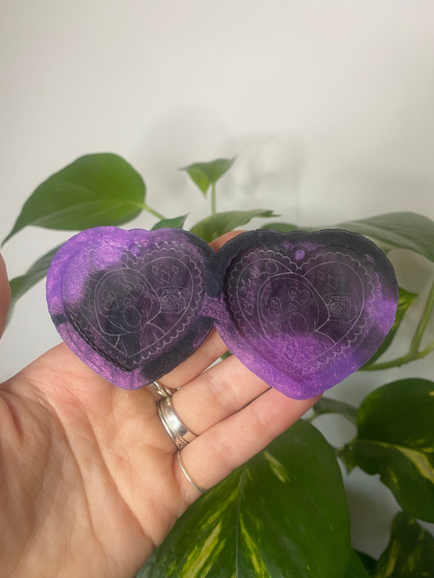 2” Call Me Earrings Silicone Mould