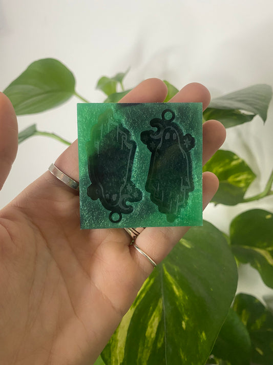2” Night Ghost Earrings Silicone Mould