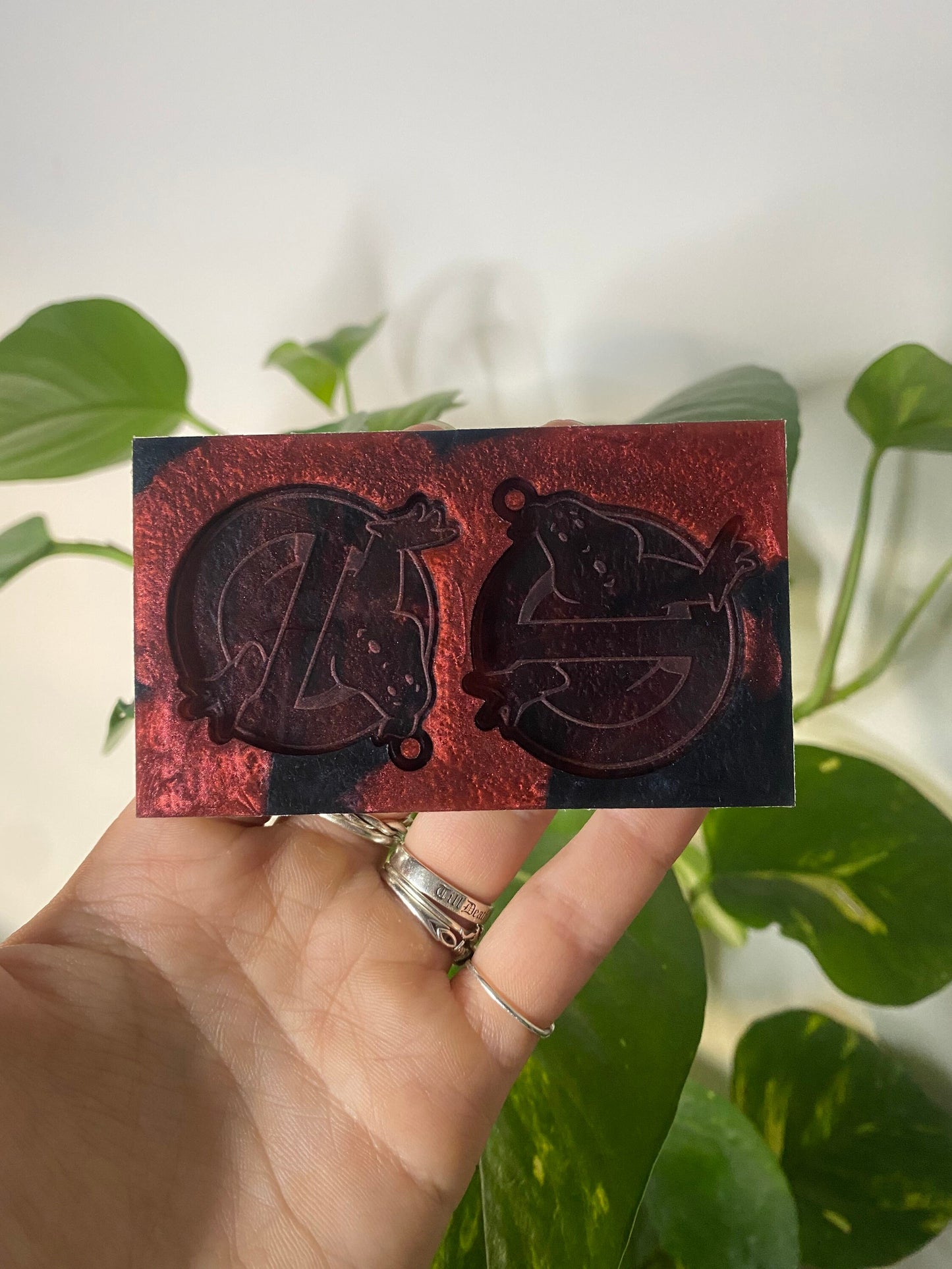 2” Ghost Buster Earrings Silicone Mould