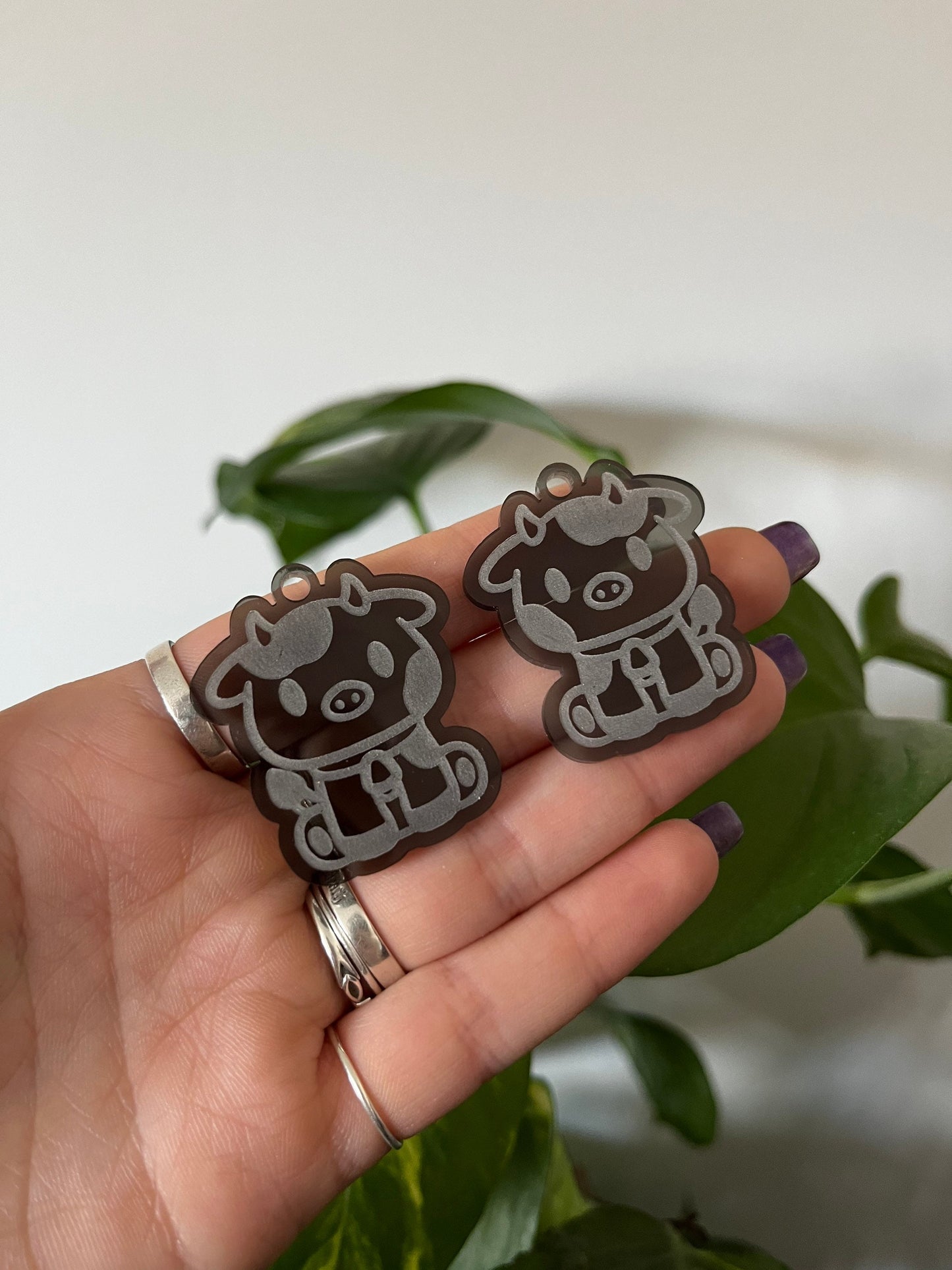 1.5” Cow Earrings Silicone Mould
