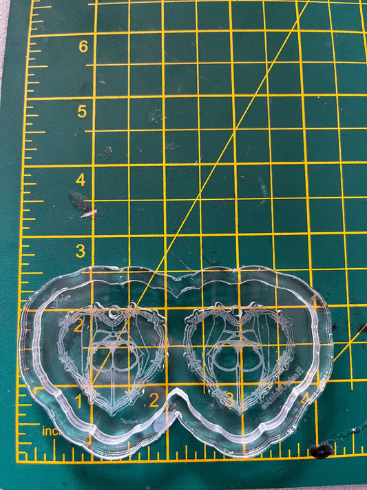 1.5” Barb Bum Earrings Silicone Mould