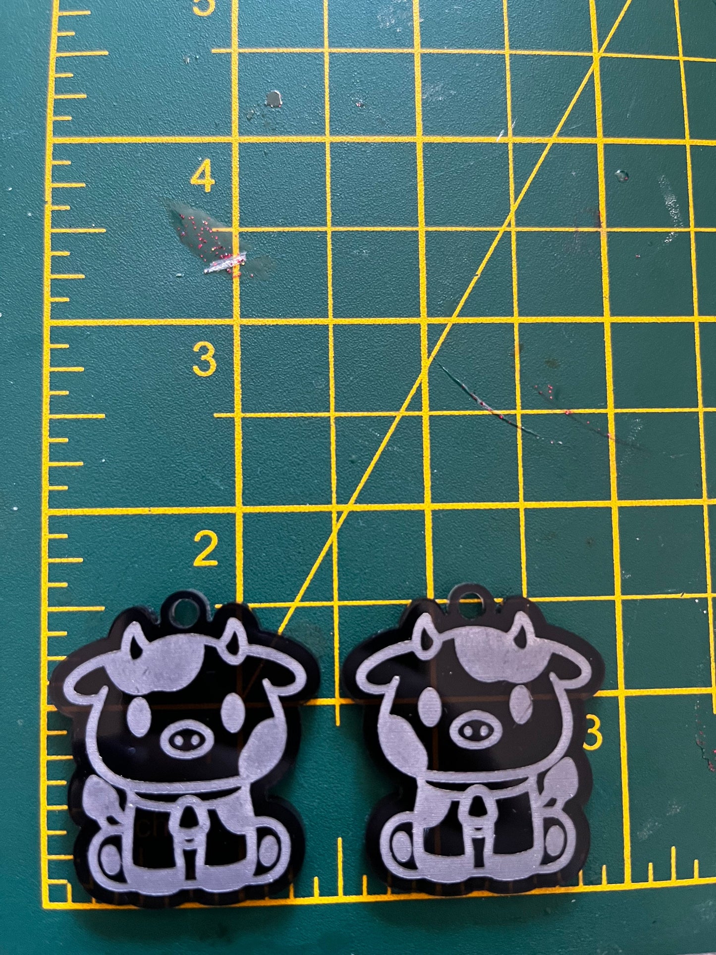 1.5” Cow Earrings Silicone Mould