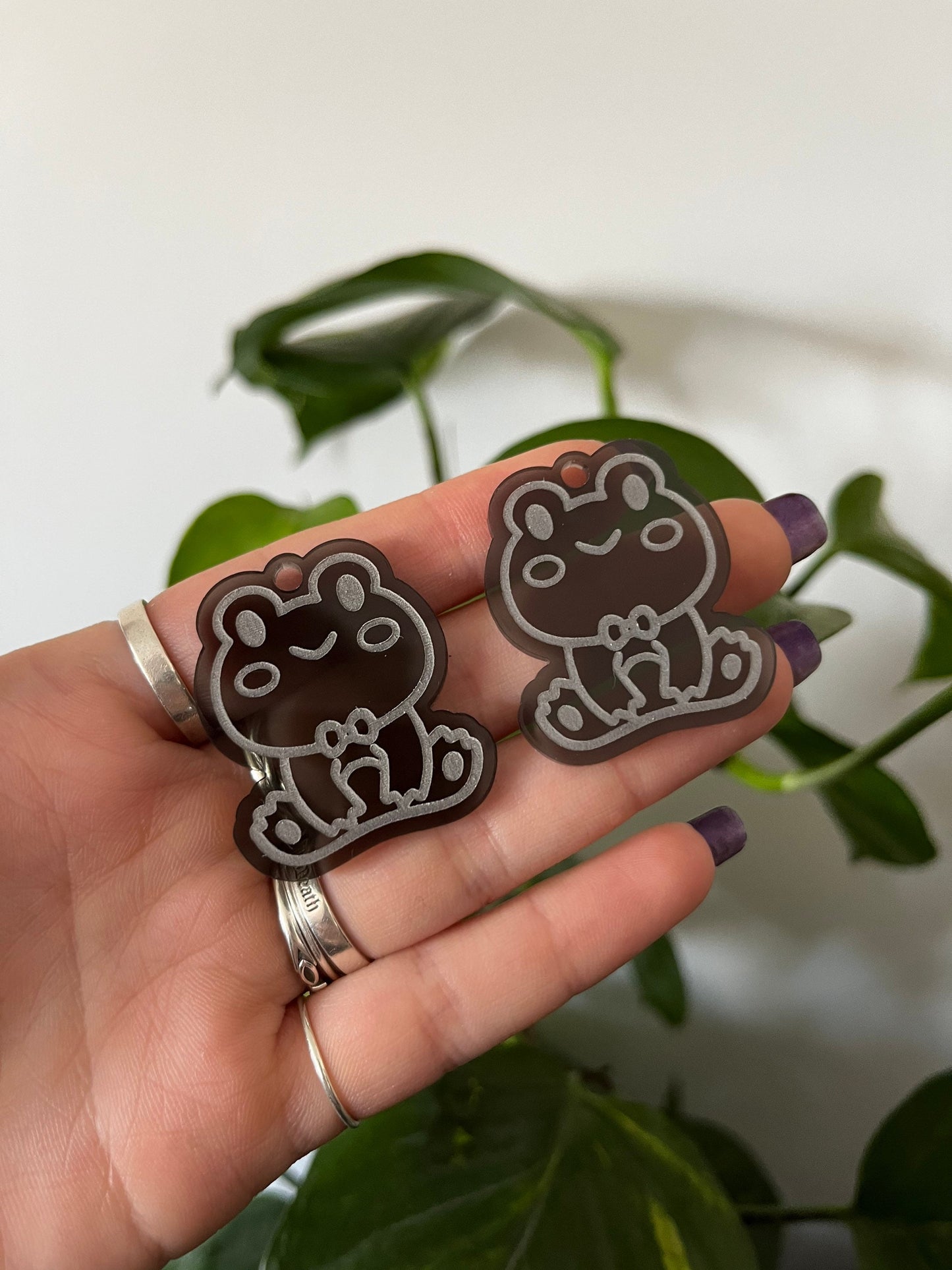 1.5” Cute Frog Earrings Silicone Mould