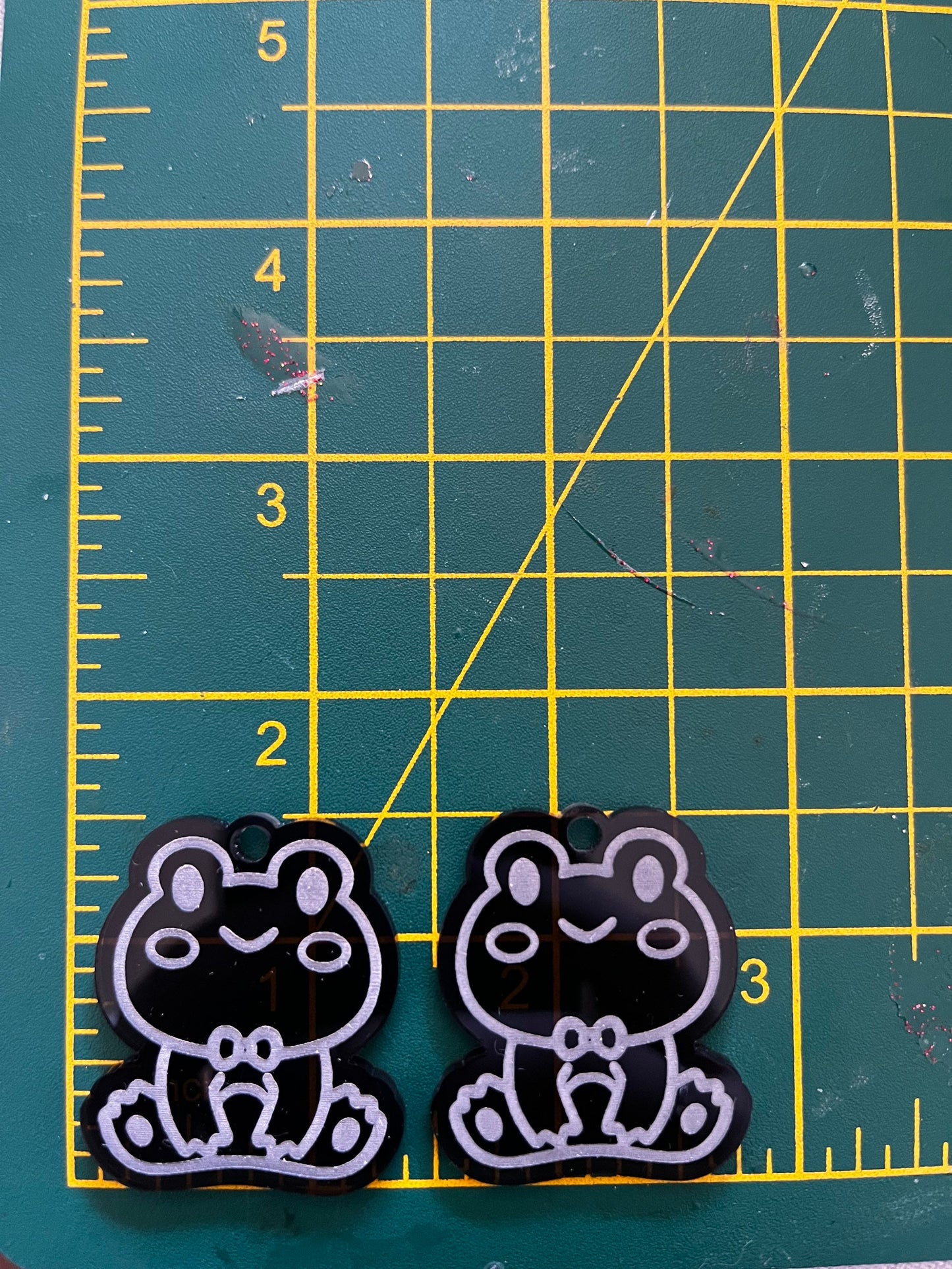 1.5” Cute Frog Earrings Silicone Mould