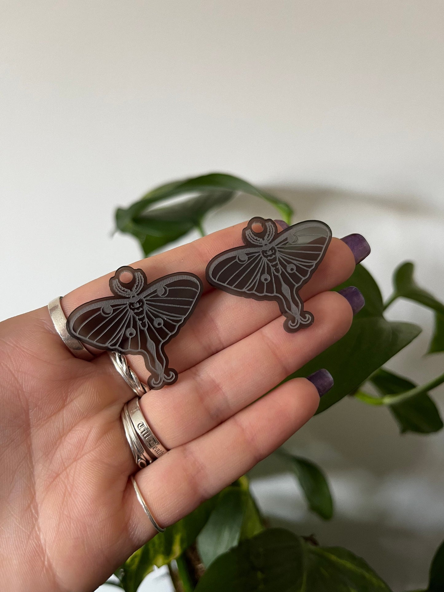 1.5” Lunar Moth Earrings Silicone Mould