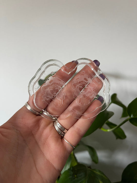 1.5” Mushie Girl Earrings Silicone Mould