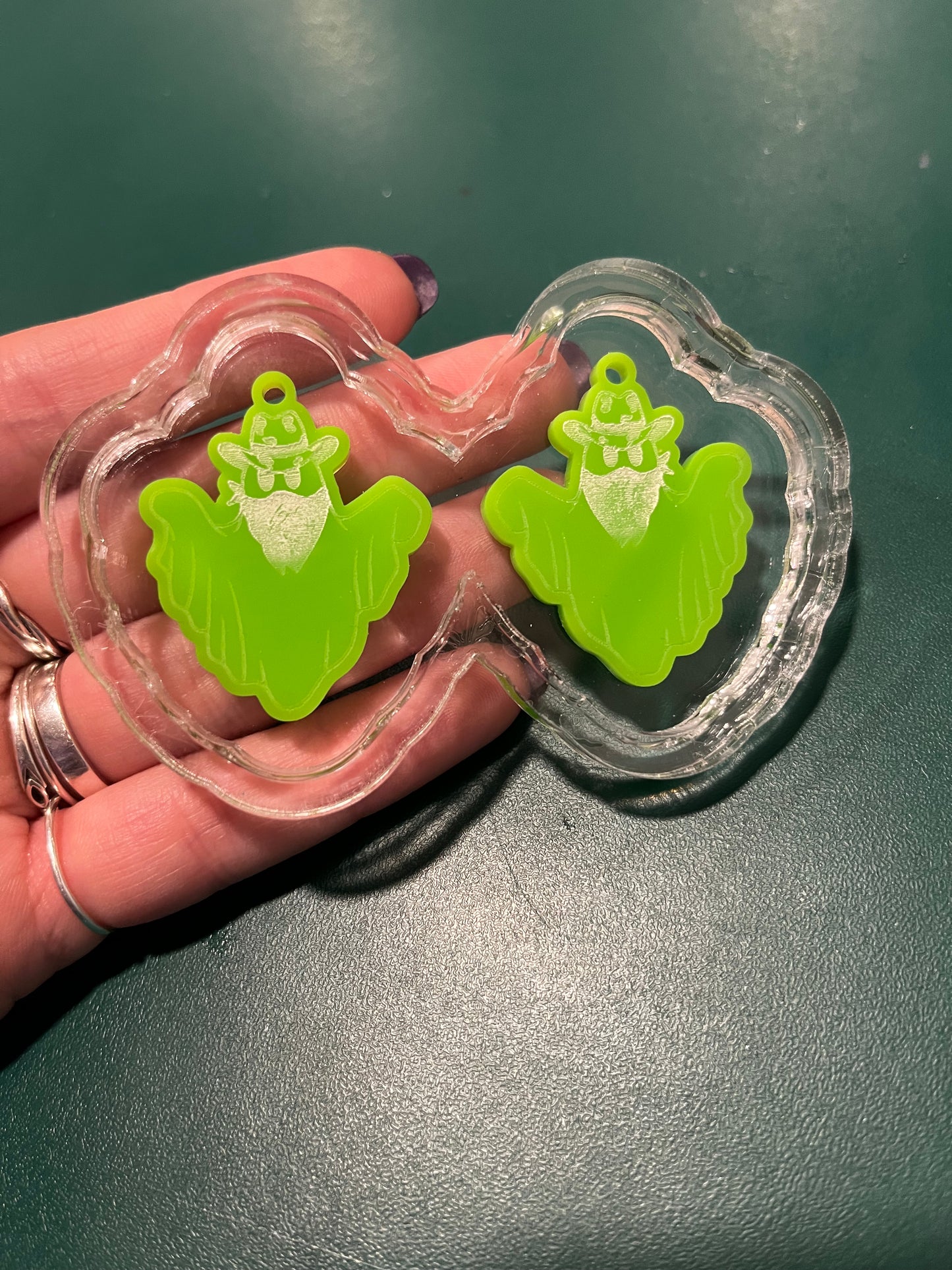 1.5” Cowboy Ghost Earrings Silicone Mould