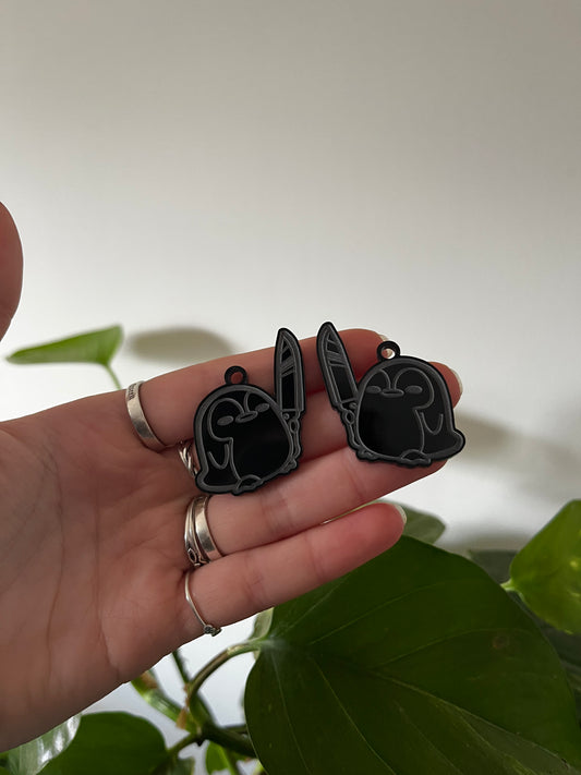 1.5” Stabby Penguin Earrings Silicone Mould