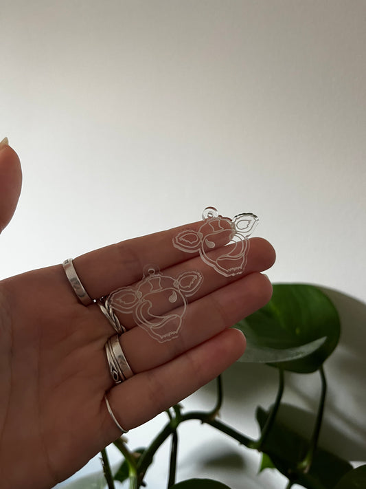 1.5” Cow Face Earrings Silicone Mould