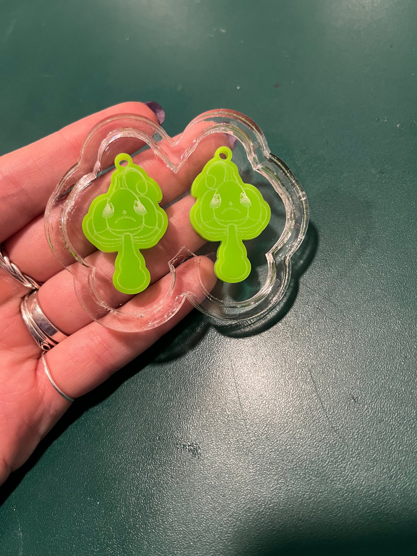 1.5” Pumpkin Mushroom Earrings Silicone Mould