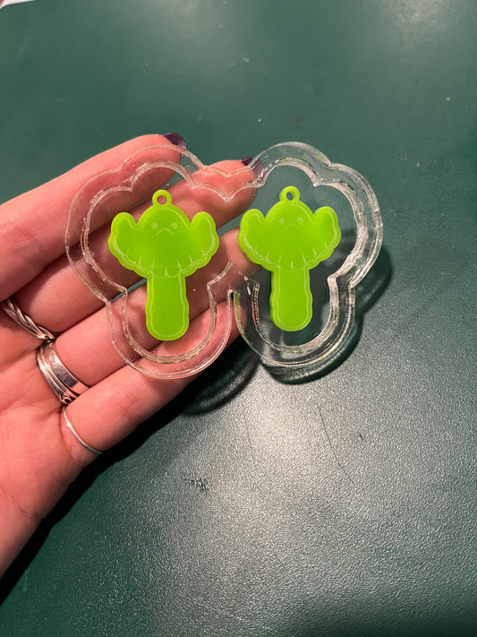 1.5” Ghost Mushroom Earrings Silicone Mould