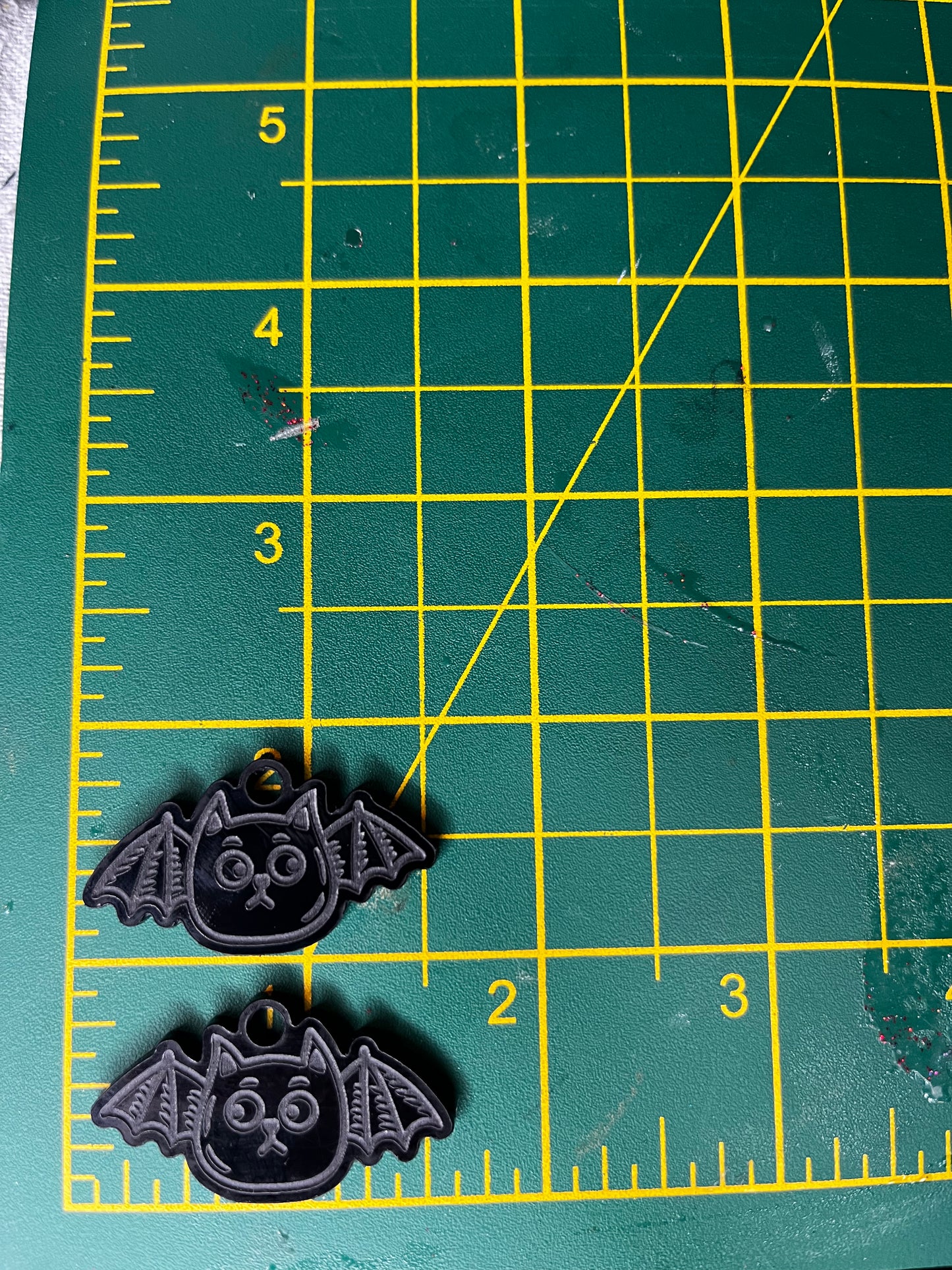 1.5” Cat Bat Earrings Silicone Mould