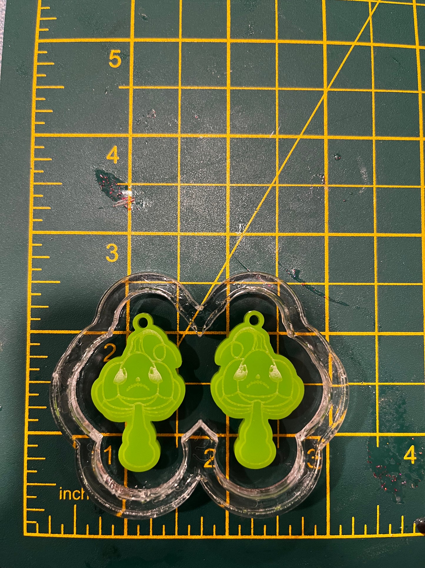 1.5” Pumpkin Mushroom Earrings Silicone Mould