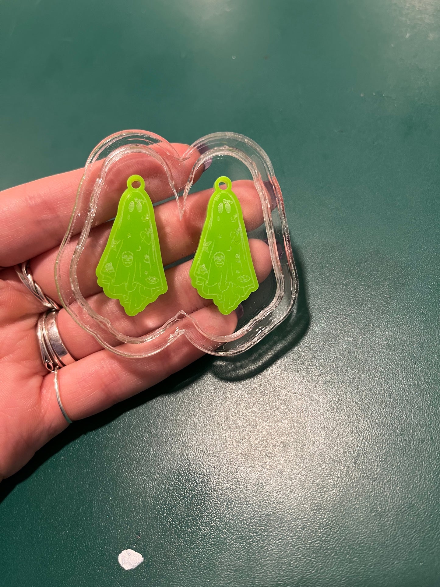 1.5” Ghost Malone Earrings Silicone Mould