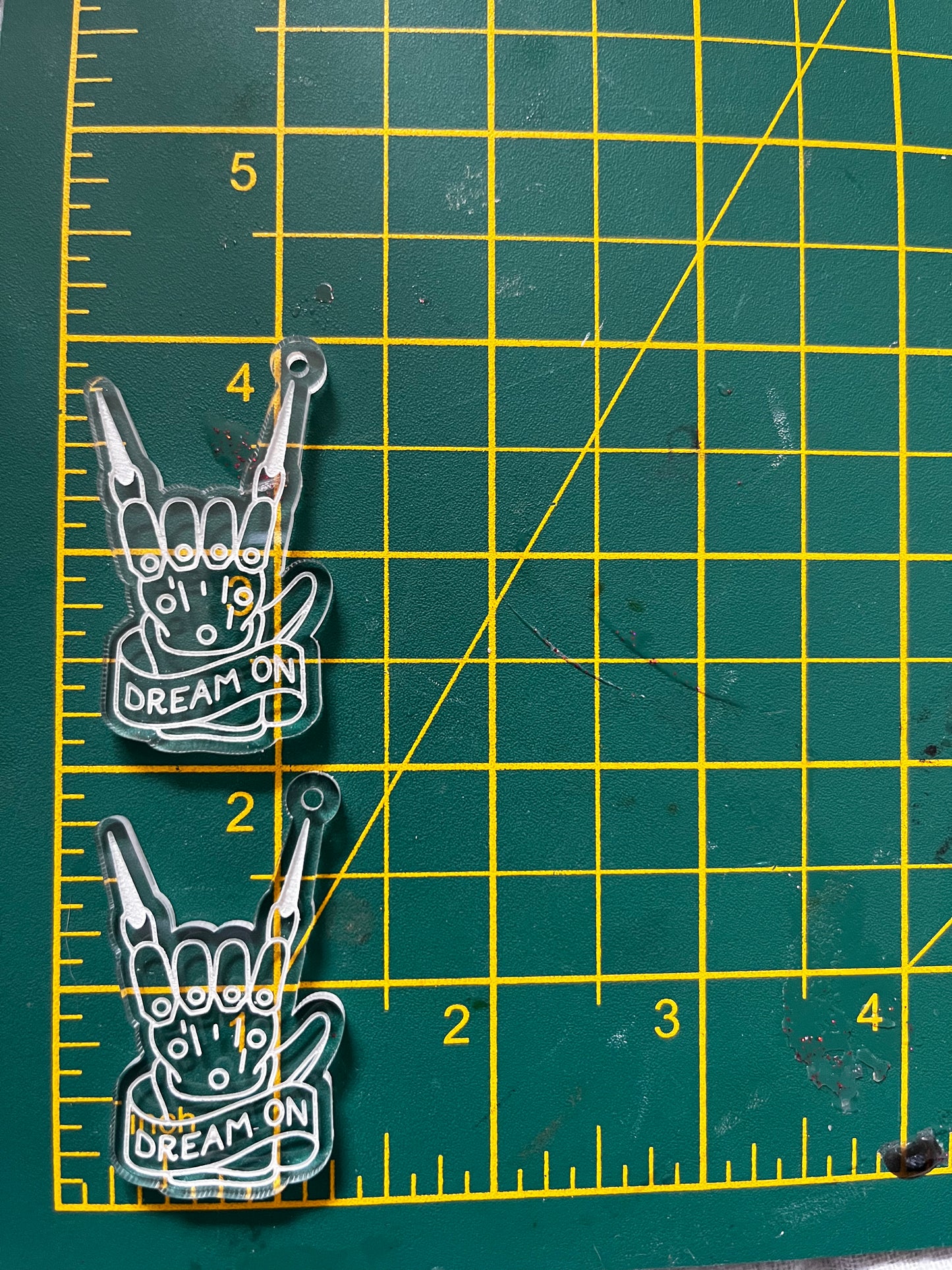 2” Dream On Earrings Silicone Mould