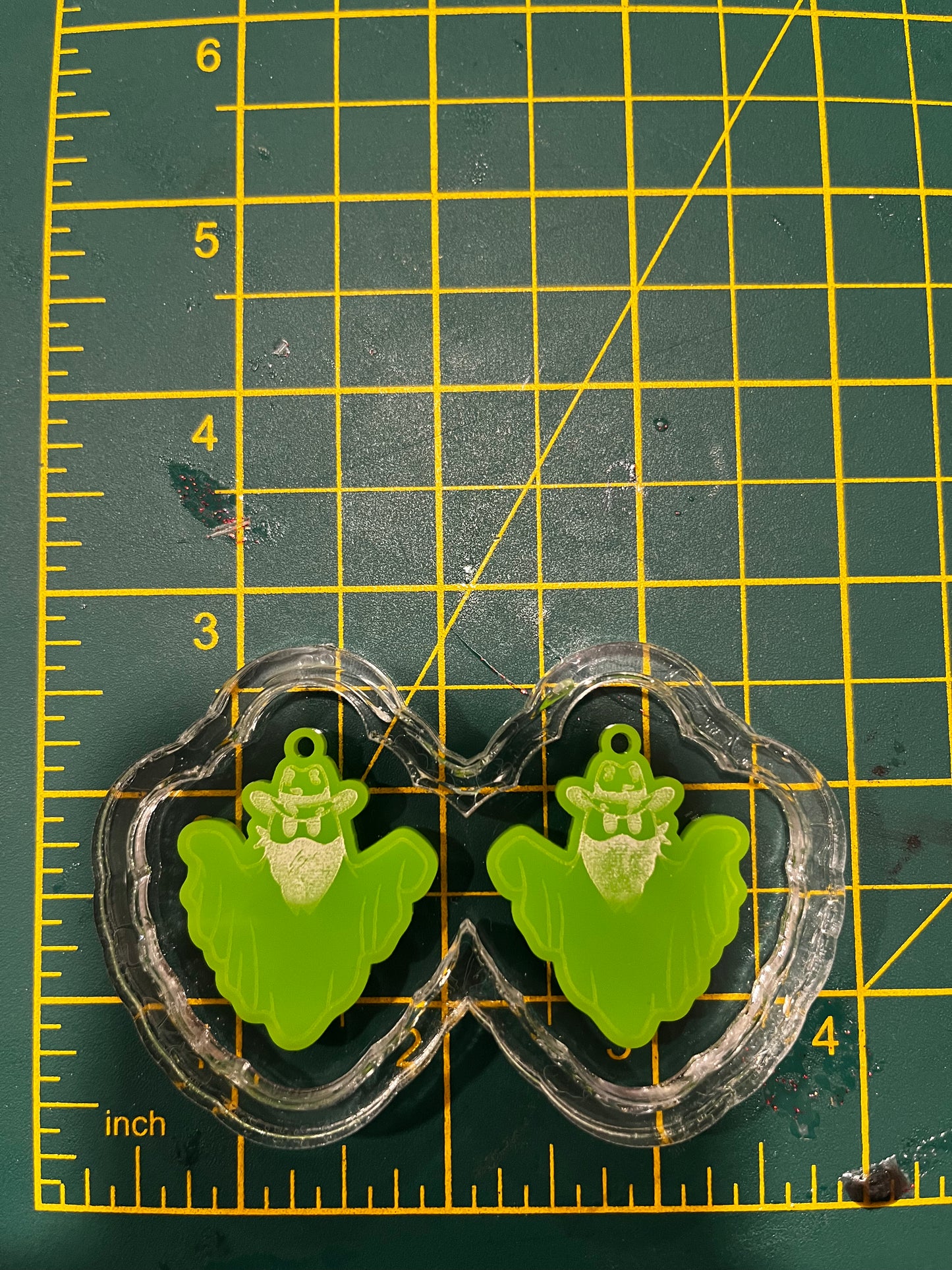1.5” Cowboy Ghost Earrings Silicone Mould