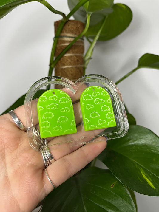 1.5” Cloud Arch Earrings Silicone Mould