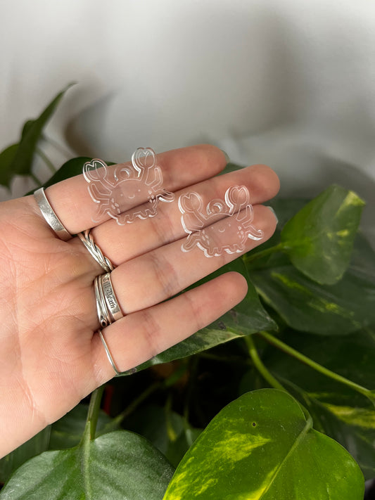 Small Crab Earrings Silicone Mould