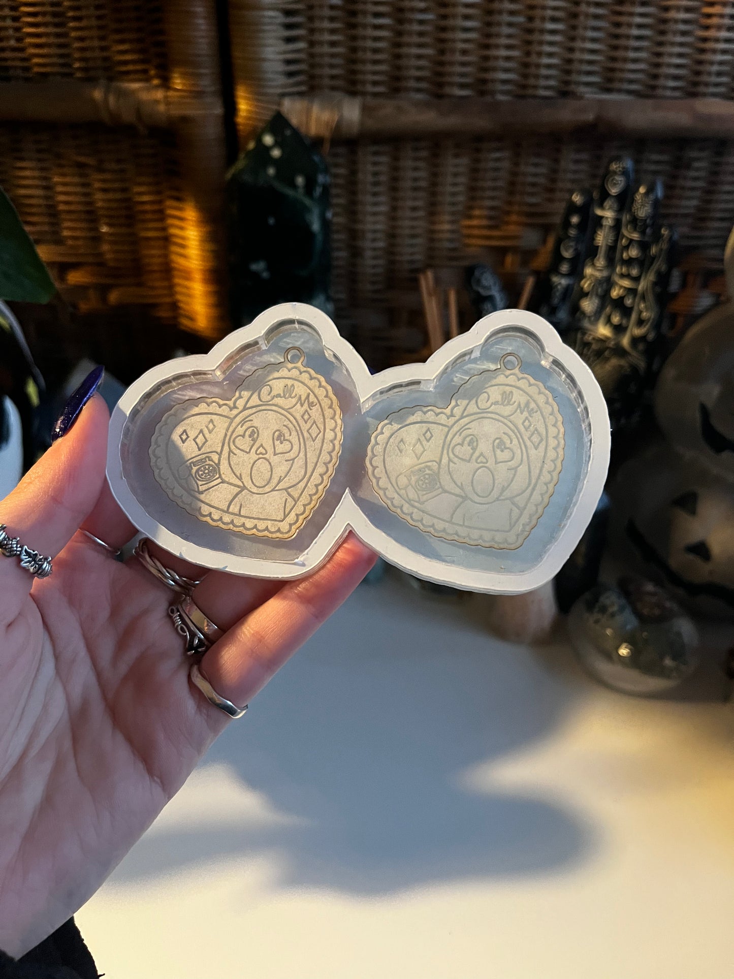 2" Call Me Earrings Acrylic Blank