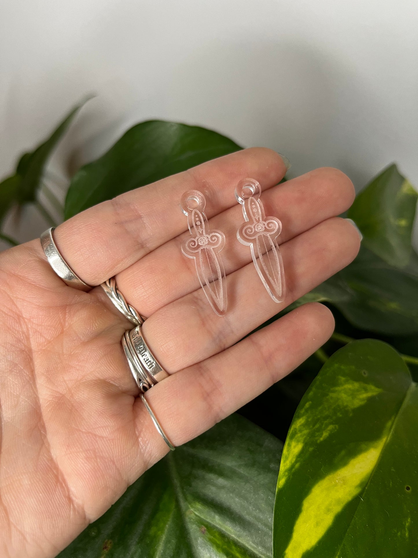 Small Dagger Earrings Silicone Mould