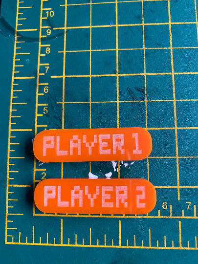 Player 1 and 2 Silicone Mould